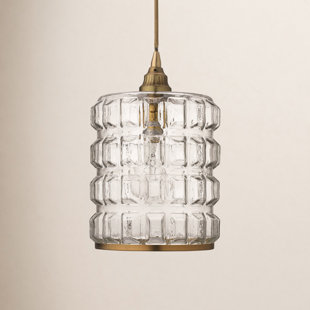 Madison Single Light Glass Dimmable Pendant
