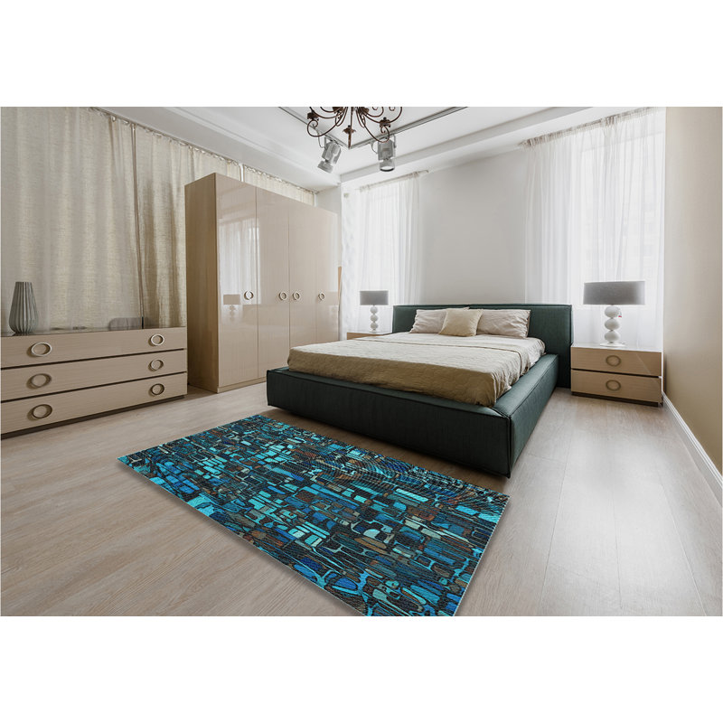 Tapis 100% à motifs lavables à la machine 2989 3426-LBL, Rectangle 5 pi x 8 pi