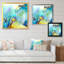 «Turquoise Storm Impression V», reproduction d'art sur toile-513351773-513351763