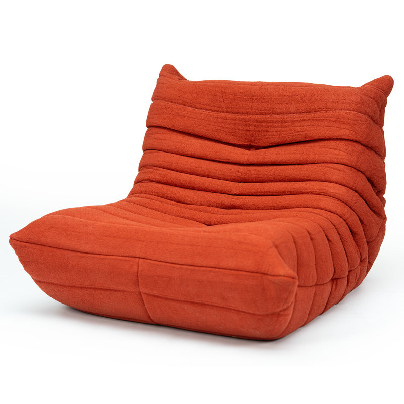 Armless Bean Bag Sofa Chair, Memory Foam Lounge, Cozy Fireside Seat,Lazy Floor Lounger- Perfect For Bedroom, Study, Or Living Room