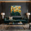 «Botanical Daffodils», art mural sur toile brune-442540411