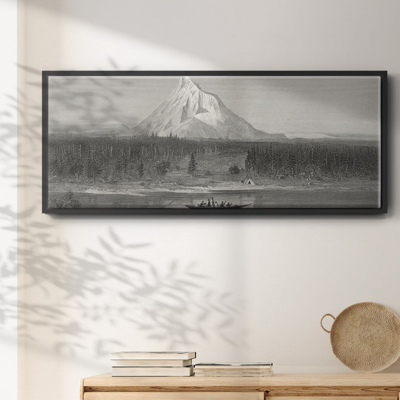 «Mount Hood from the Columbia», toile encadrée
