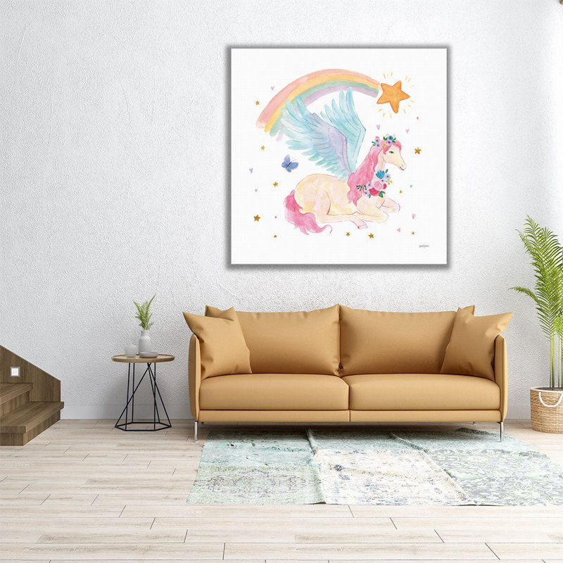 «Magical Friends II Butterfly», reproduction d'art sur toile, H 40 po x l 40 po