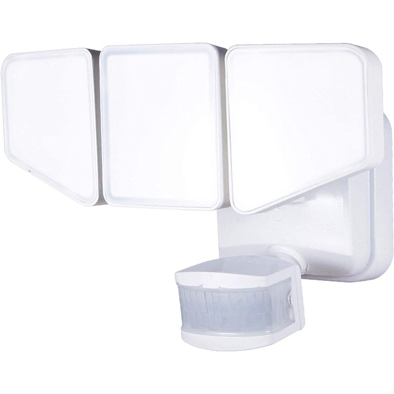 3 - Head Dusk to Dawn Outdoor Security Flood Light with Motion Sensor