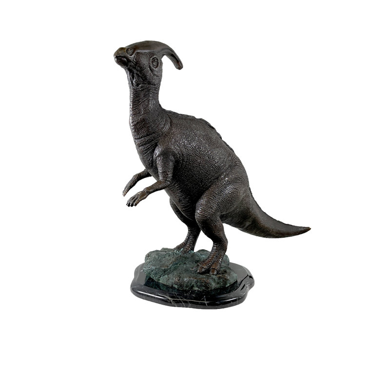Sculpture bronze Parasaurolophus Dino