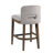 Upholstered Counter Stool with Solid Wood Frame-88284892