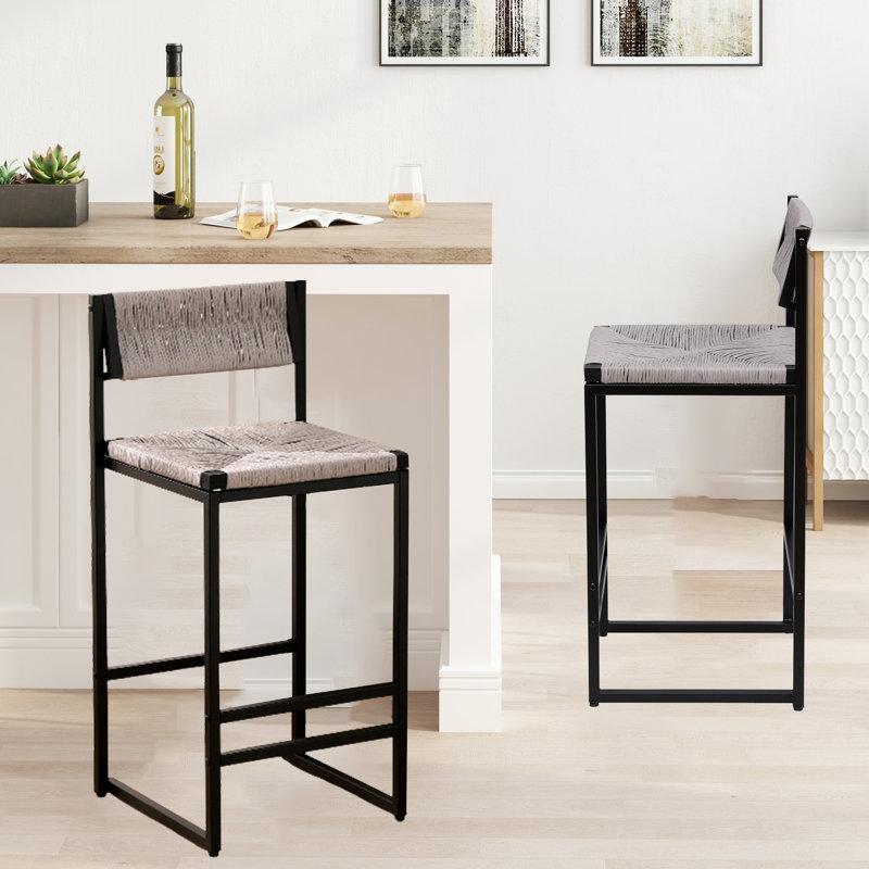 Tabouret de comptoir 25 po Wilhardt, Gris