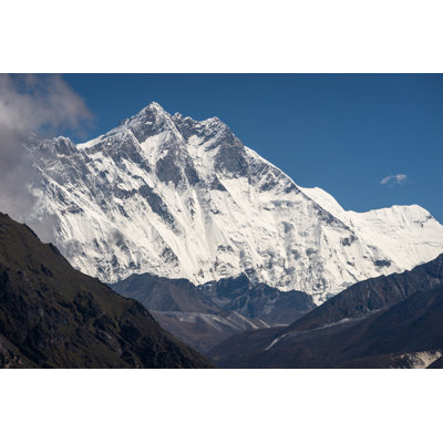 Lhotse Mountain Peak, Népal par - Photographie de toile tendue
