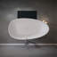 Baignoire autoportante de 59 po à surface solide, baignoire de trempage autoportante en résine de pierre de luxe avec trop-plein et bonde escamotable pour salle de bain contemporaine, blanc mat-123339682