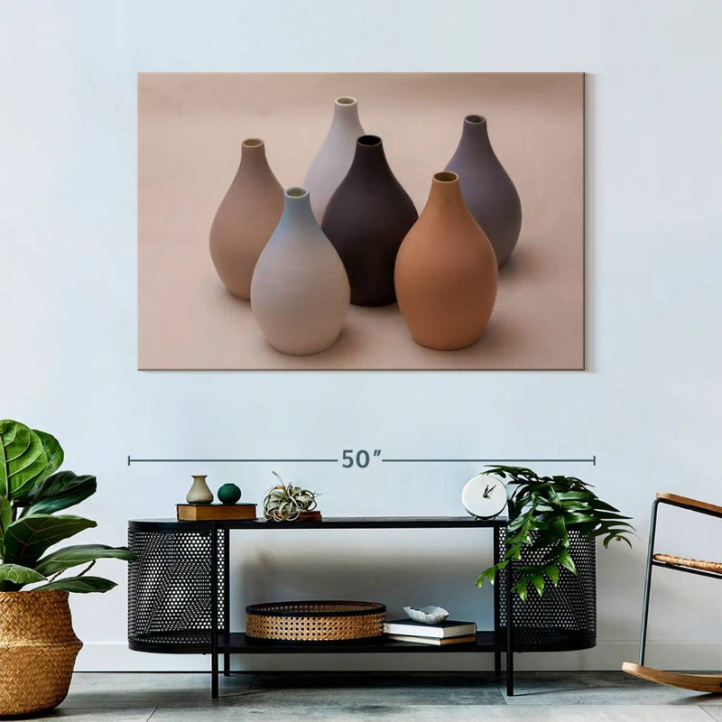 Minimalist Vases, 32" H x 48" W