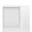 Lit plateforme double en bois avec 6 tiroirs, tablettes, bureau et garde-robe, blanc-1881517308