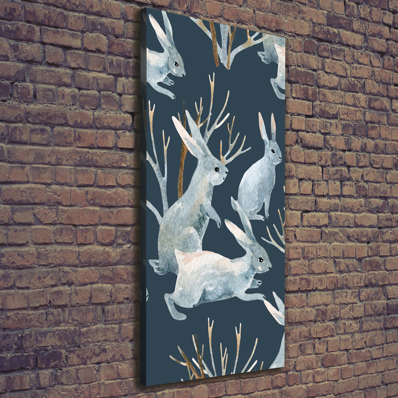 rabbits 1 Piece Wrapped Canvas Wall Art