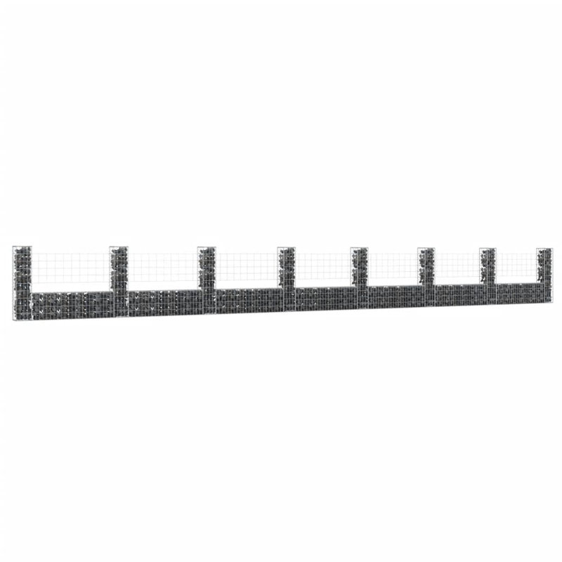 Ancell Silver Mesh Fence Panels, 100cm H x 860cm W x 20cm D
