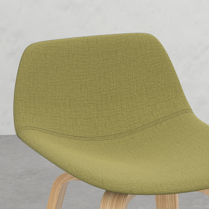 Tabouret à hauteur de comptoir / bar Harvard (ensemble de 2), Naturel / naturel, Vert olive 
