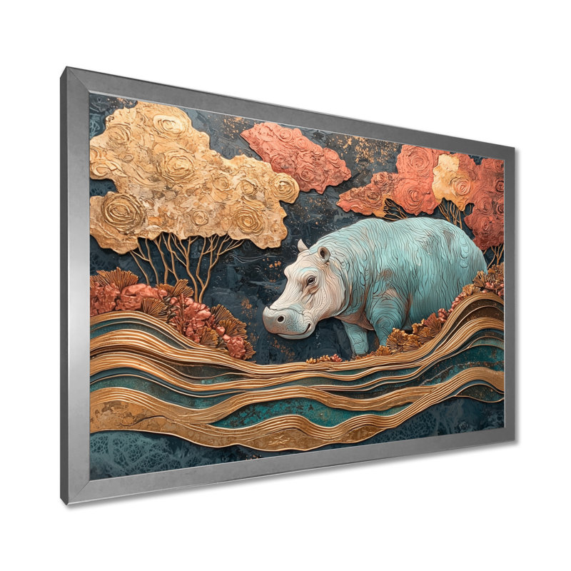 Gutirrez - Animals Wall Art, Impression d'un seul cadre photo, Argent, H 34 po x l 44 po