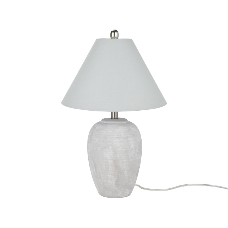 Lampe de table en céramique Bethnal, Gris, Gris
