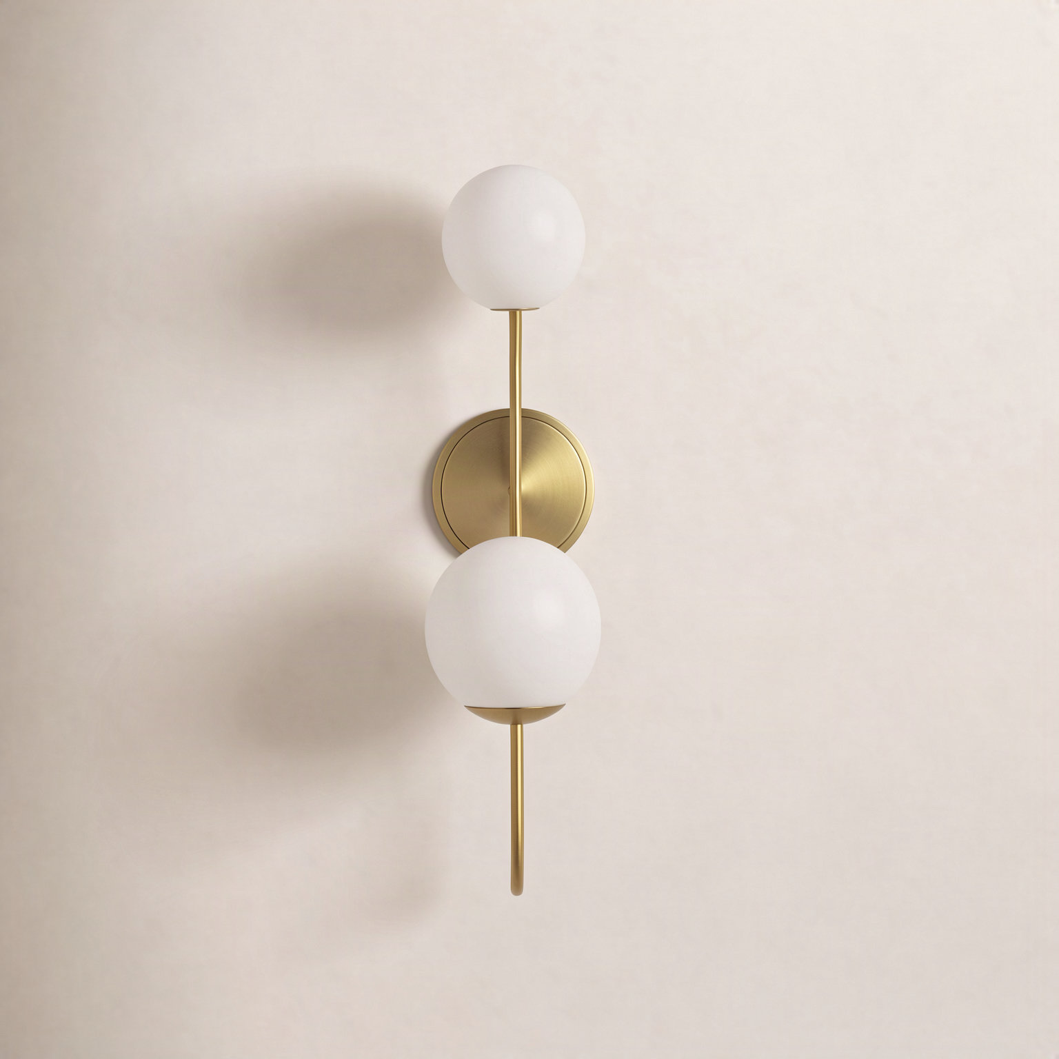 Noemie 2 Light Glass Dimmable Armed Sconce