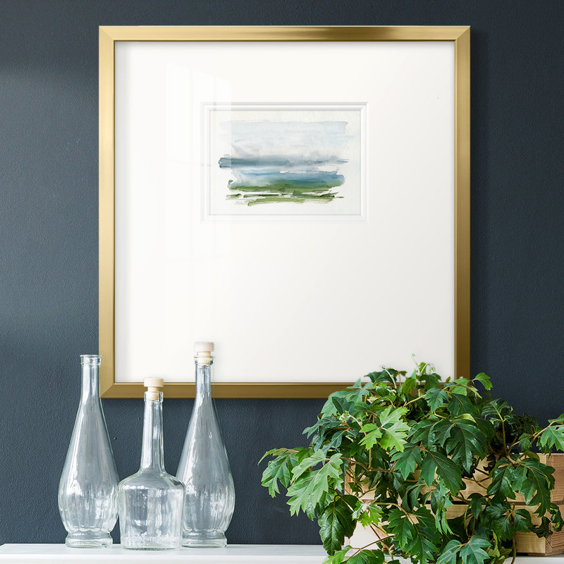 «Gayora Coastline Splash III», reproduction d'art encadrée, H 17 po x l 17 po x P 1,25 po