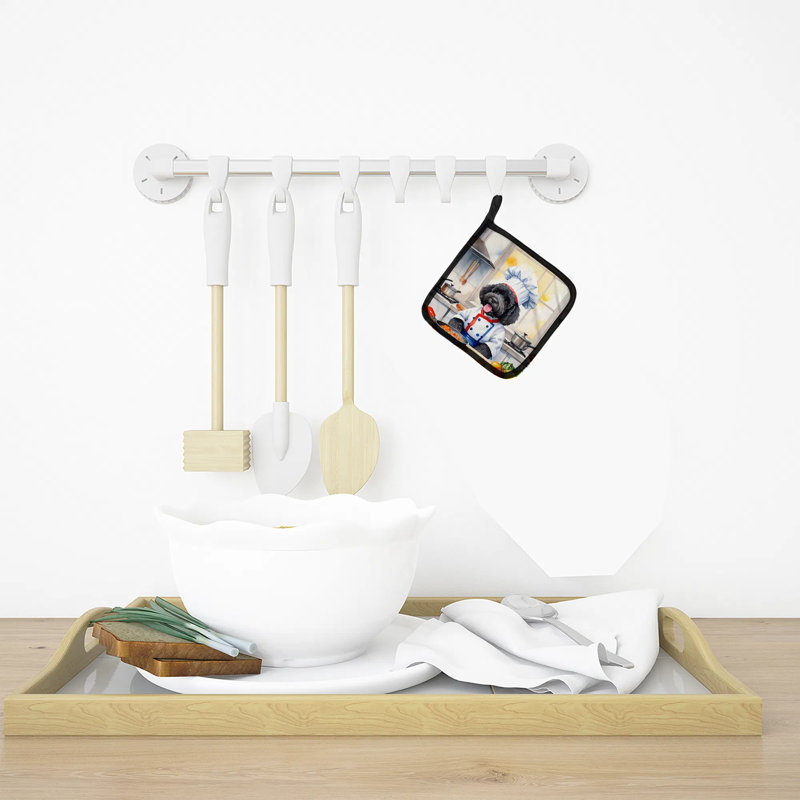 Porte-casseroles et coussins chauffants multicouches matelassés avec technologie réfléchissante résistante à la chaleur, impression d'art coloré, cadeau idéal pour hôtesse et pendaison de crémaillère