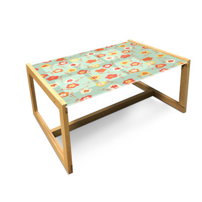 Table basse florale East Urban Home