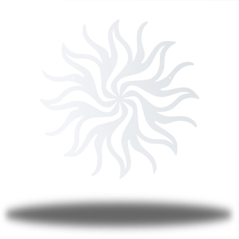 Steel Wall Decor, White, 24" H x 24" W