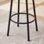 Mobilier de bar rustique brun - matériaux de qualité, repose-pieds stables, conception de table ergonomique de 23,14 po, coussins confortables et réglables