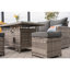 Berrywood 9 - Person Wicker Patio Dining Set with Rectangular Table , Cushions Included