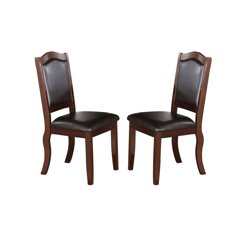 Ensemble de 2 chaises rembourrées en similicuir combinant confort, durabilité et design élégant pour les salles à manger modernes