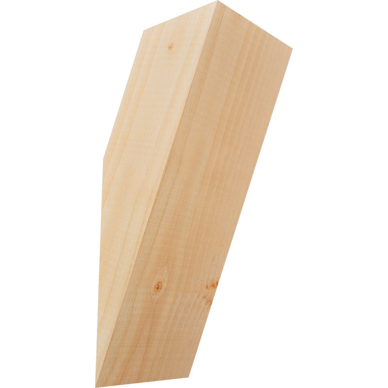 Attelle de genou traditionnelle, H 14 po x l 5,5 po x P 6 po, Douglas (lisse)