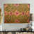 Toile avec cadre flottant or