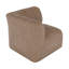 Fauteuil d'angle rembourré en cuir Lavli