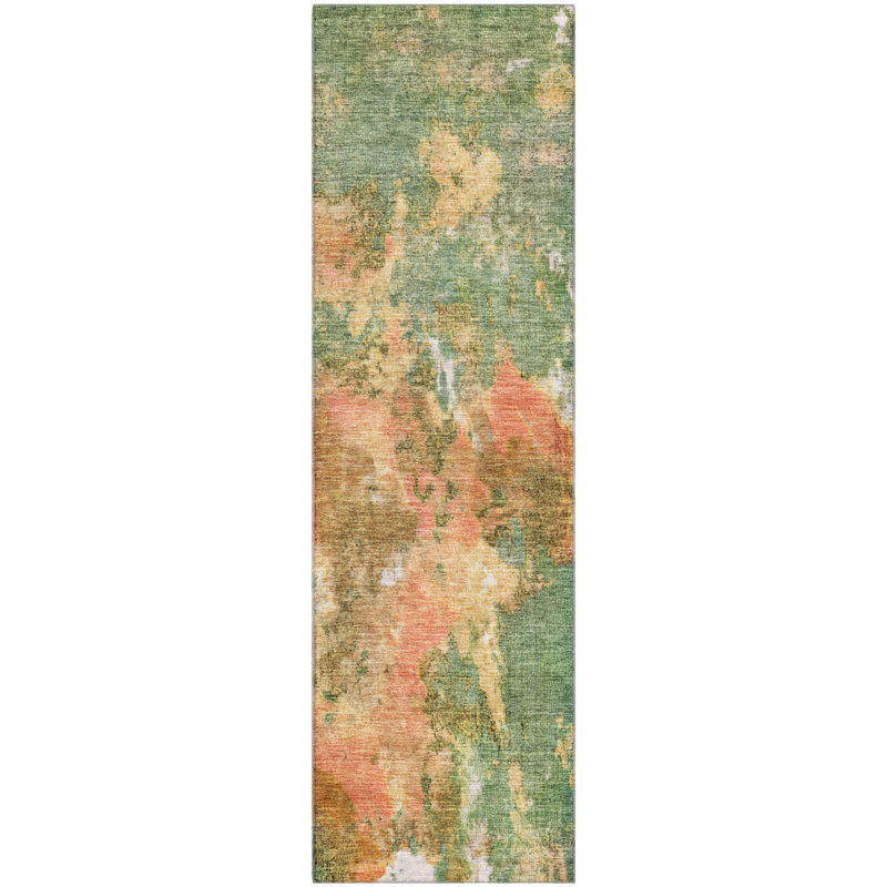 Premium Machine Washable Lubbers AMF1756 Modern Rug, Runner 2'3" x 7'6"