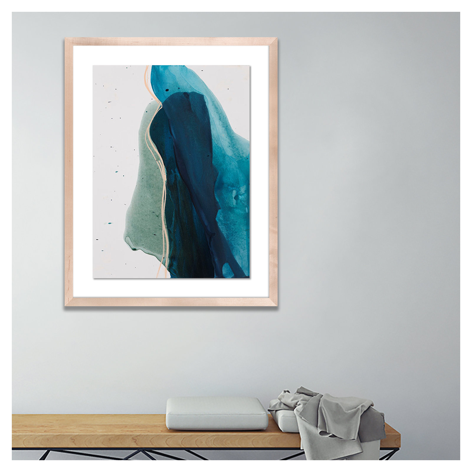 Intelligence by Kim Whiteside, 48" H x 38" W x 2.5" D, Natural