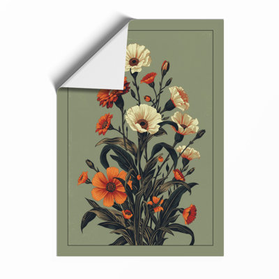 Carnation Study Botanical - Framed Print