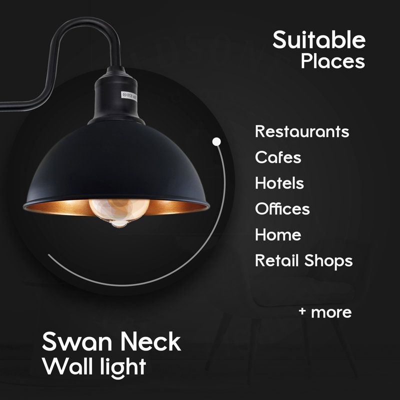 Fosdick Armed Sconce, Black/Gold
