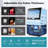 90lbs/24H Commercial Ice Maker Machine,Auto Self-Cleaning,Under Counter/Freestanding