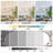 Outdoor 24" Distressed White Caged Ceiling Fan with LED Light and Remote, 6 Speed Waterproof Fandelier