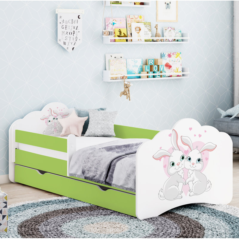 Courtois Cabin Bed Themed Beds, Green, 56.5 x 70 x 140cm