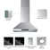VIKIO 36'' 600 CFM Convertible Wall Mount Range Hood With Gesture Control