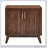 Mid Century Modern Fluted Sideboard Cabinet with Wood Legs