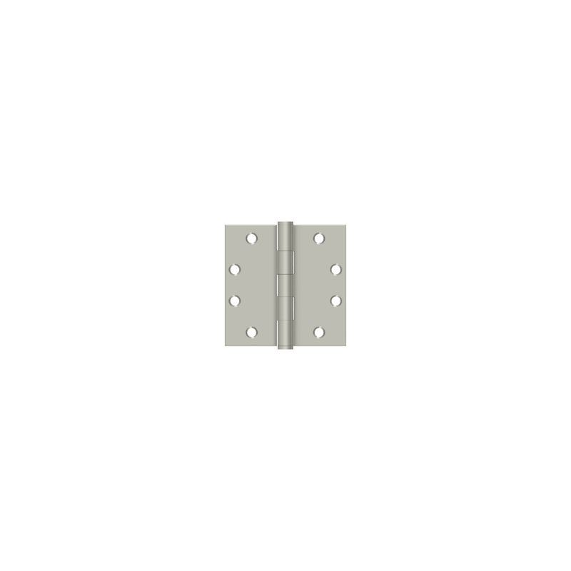 Deltana S45U15 4-1/2" x 4-1/2" Square Hinges, HD in Brushed Nickel Pair, Brushed Nickel