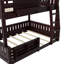 Lit superposé double au-dessus de grand lit double en bois massif avec panneau perforé et bibliothèque-1802978369-1802978374