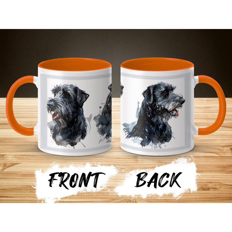 Watercolor Giant Schnauzer Design 11oz Coffee Mug, 3
