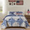 Ensemble de courtepointe 2 pièces Greenico Home Fashions Cottage Cabico Calico 68 x 88 + 20 x 26