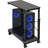 VIVO Black Mobile PC Cart with Storage, Premium Computer Tower Holder