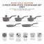Tower Cavaletto 5 Piece Cookware Set with 16cm, 18cm, 20cm Saucepans and 24cm, 28cm Non-Stick Frying Pans-84288913