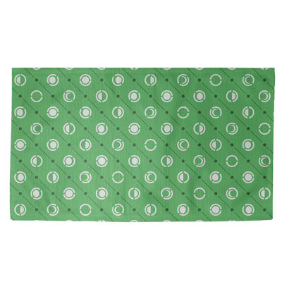 Vert Tapis décoratif phases de lune