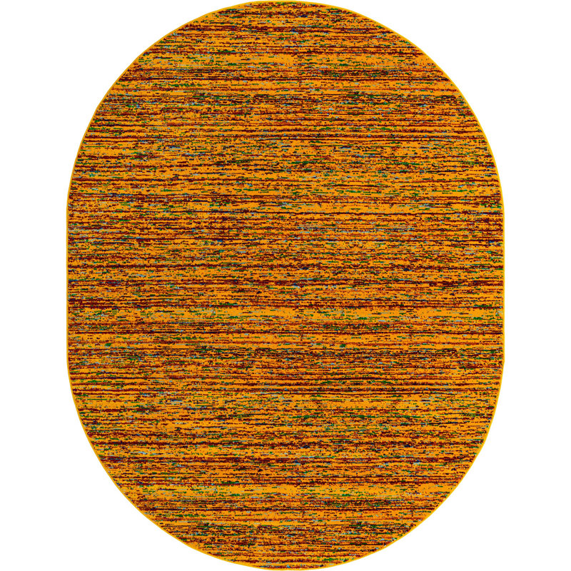 Erables Abstract Indoor Rug, Oval 7'10" x 10'