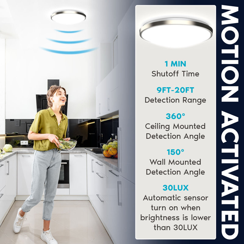 Jamer LED Flush Mount, 3.50'' H x 15'' W