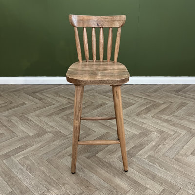 Berke Counter Stool with Solid Wood Frame